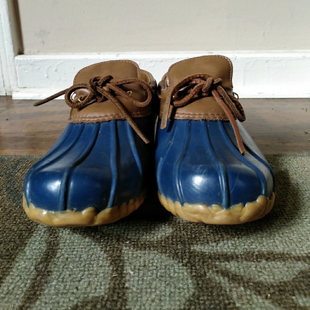 Sporto duck boots blue sz 8